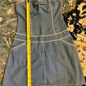 Armani Exchange denim corset style dress